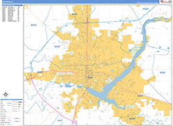 Decatur Wall Map Basic Style 2026