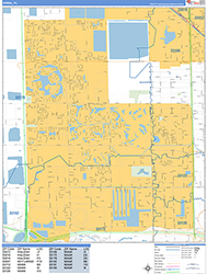 Doral Wall Map Basic Style 2026