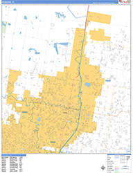 Edinburg Wall Map Basic Style 2026