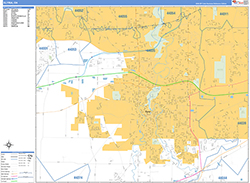 Elyria Wall Map Basic Style 2026