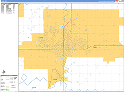 Enid Wall Map Basic Style 2026