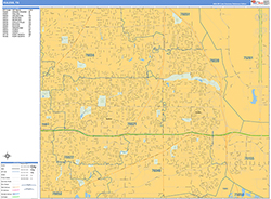 Euless Wall Map Basic Style 2026