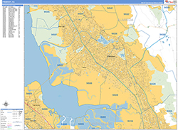 Fremont Wall Map Basic Style 2026