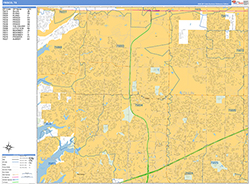 Frisco Wall Map Basic Style 2026