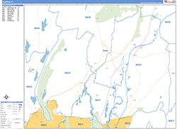 Hamden Wall Map Basic Style 2026