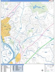 Hamilton Wall Map Basic Style 2026