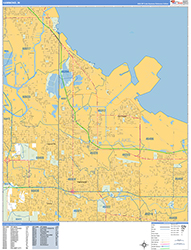 Hammond Wall Map Basic Style 2026