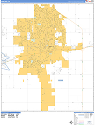 Hanford Wall Map Basic Style 2026
