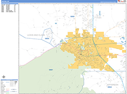 Helena Wall Map Basic Style 2026