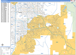 Henderson Wall Map Basic Style 2026