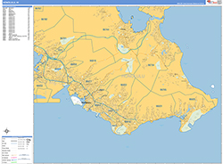 Honolulu Wall Map Basic Style 2026