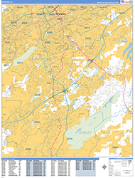 Hoover Wall Map Basic Style 2026