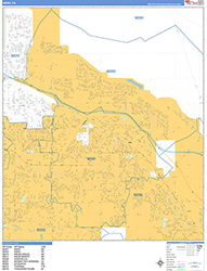 Indio Wall Map Basic Style 2026