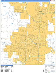Joplin Wall Map Basic Style 2026