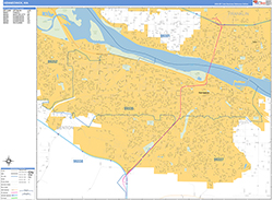 Kennewick Wall Map Basic Style 2026