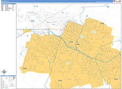 Killeen Wall Map Basic Style 2026