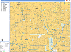 Lakewood Wall Map Basic Style 2026