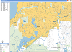 Lakewood Wall Map Basic Style 2026
