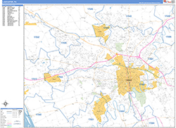 Lancaster Wall Map Basic Style 2026