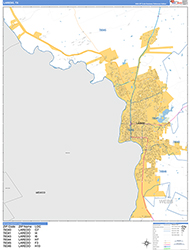 Laredo Wall Map Basic Style 2026