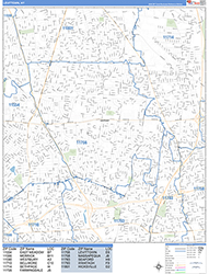 Levittown Wall Map Basic Style 2026