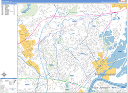 Levittown Wall Map Basic Style 2026