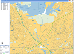 Lewisville Wall Map Basic Style 2026