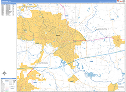 Longview Wall Map Basic Style 2026