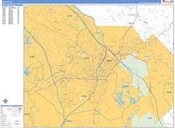 Macon Wall Map Basic Style 2026