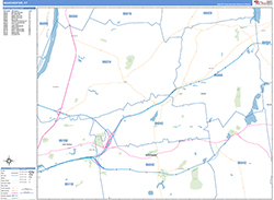 Manchester Wall Map Basic Style 2026