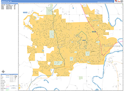 Manhattan Wall Map Basic Style 2026
