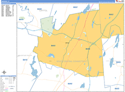 Meriden Wall Map Basic Style 2026