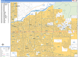 Mesa Wall Map Basic Style 2026