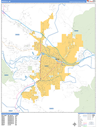 Missoula Wall Map Basic Style 2026