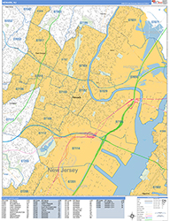 Newark Wall Map Basic Style 2026