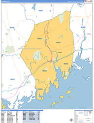 Norwalk Wall Map Basic Style 2026