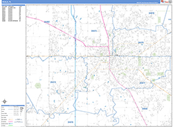 Ocala Wall Map Basic Style 2026