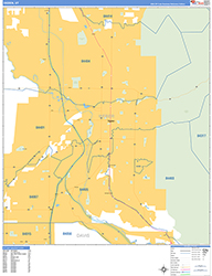 Ogden Wall Map Basic Style 2026