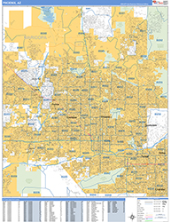 Phoenix Wall Map Basic Style 2026