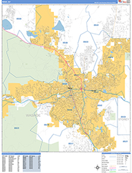 Reno Wall Map Basic Style 2026