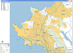 Richmond Wall Map Basic Style 2026