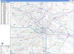 Richmond Wall Map Basic Style 2026