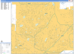 Rocklin Wall Map Basic Style 2026