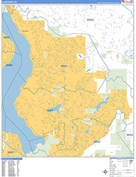 Sammamish Wall Map Basic Style 2026