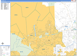 Santee Wall Map Basic Style 2026