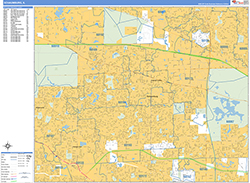 Schaumburg Wall Map Basic Style 2026