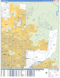 Scottsdale Wall Map Basic Style 2026