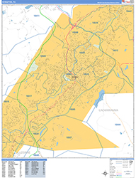 Scranton Wall Map Basic Style 2026