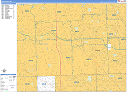 Southfield Wall Map Basic Style 2026