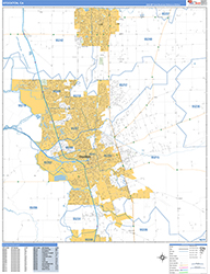 Stockton Wall Map Basic Style 2026